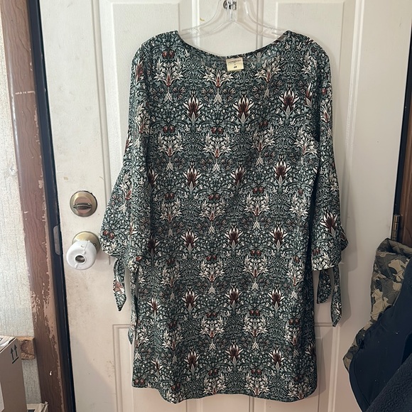 H&M Dresses Morris Co X Hm Printed Dress Limited Edition Green Euc